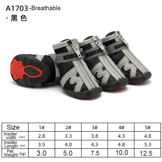 Dog Shoes for Hot Pavement – Protective Breathable Dog Booties