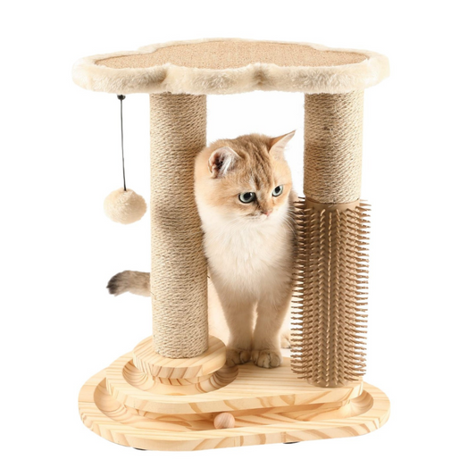 Interactive Cat Scratching Post – All-in-One Play, Scratch & Relax Center