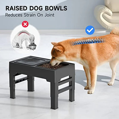 Elevated Mess-Free Dog Bowl – Stable Raised Feeding Bowl for Cleaner Mealtimes