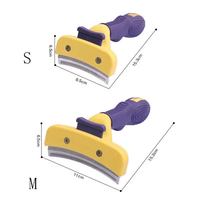 Pet Detangler & Grooming Comb – Gentle Fur Removal Brush for Dogs & Cats